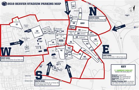 These Lots will be open at 7 a. . Parking pass penn state football
